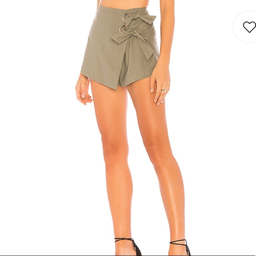 Alaya grommet wrap skort